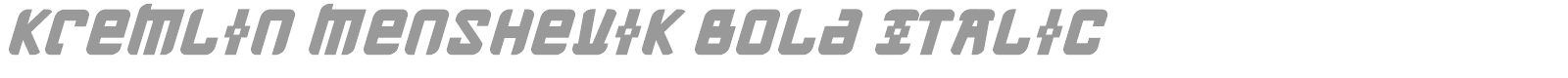 Kremlin Menshevik font preview